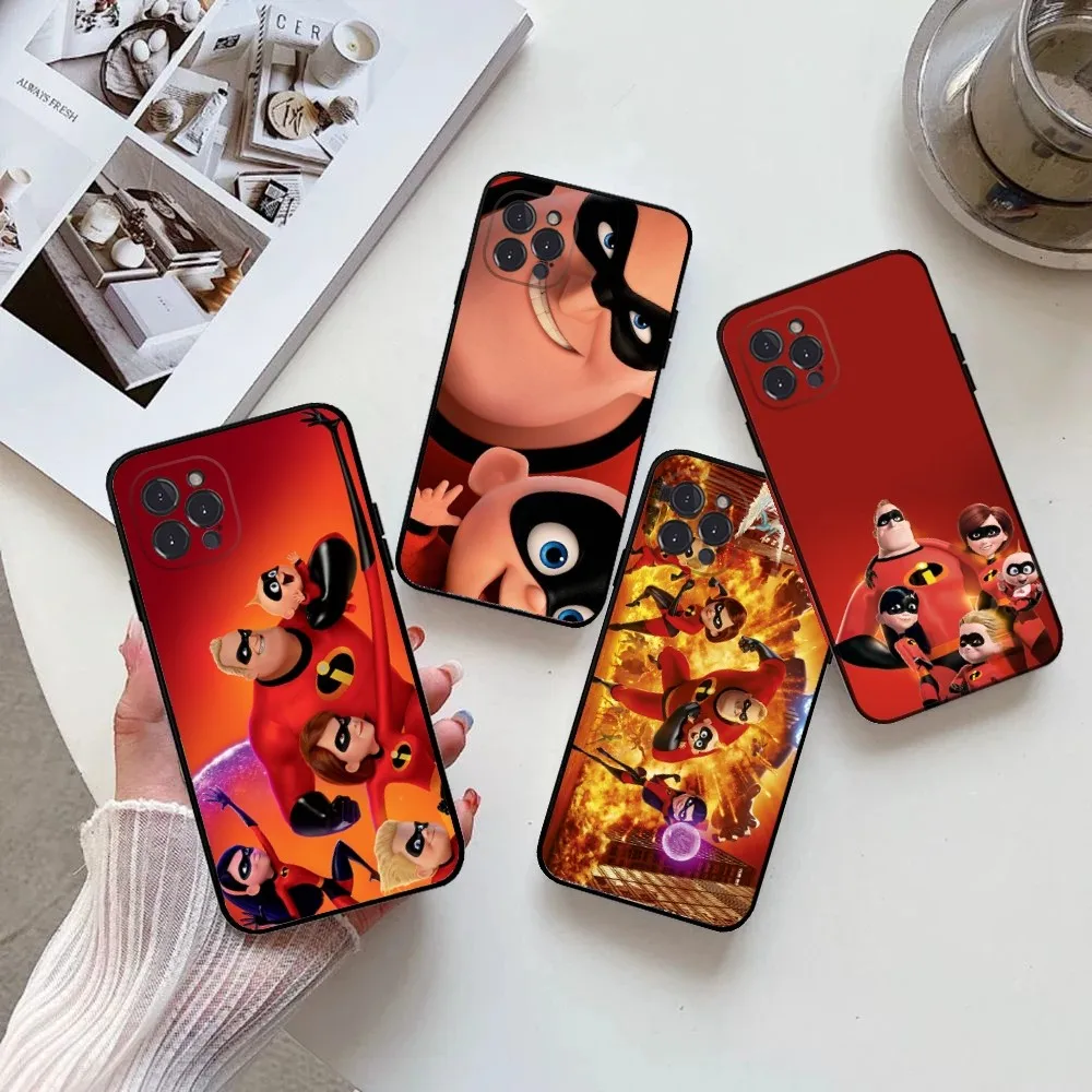 moves The I-Incredibles  Phone Case  for IPhone 15,14,13,12,11 Pro Max Mini 8,7 Plus SE2 X XR XS MAX Silcone Soft Covers