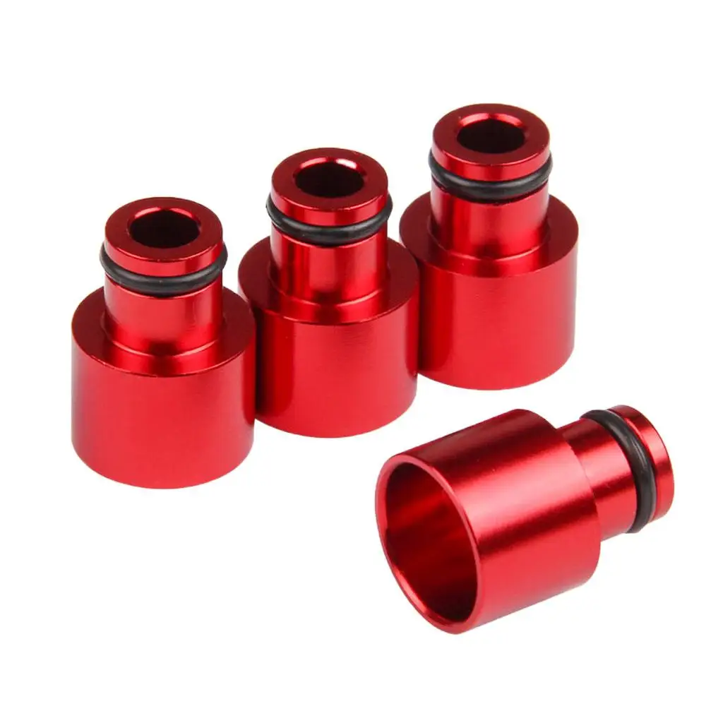 Pack of 4 Aluminum Alloy Fuel Injector Adapters for Acura B16 B18 D16Z D16Y