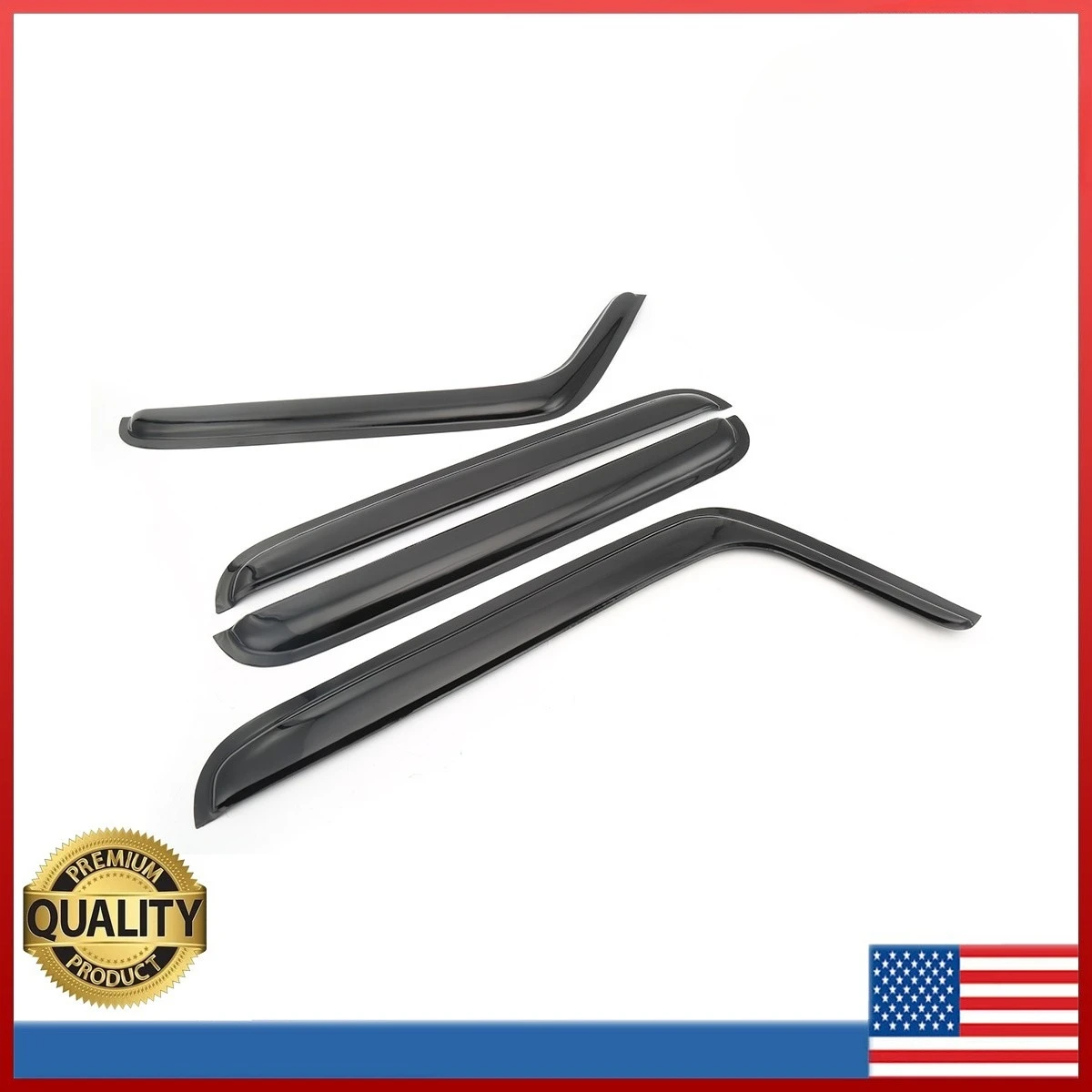 

4 шт. ветрозащитных дефлекторов для окон, защита от солнца и дождя, для Jeep Wrangler JK 2007-2017, крепление на липучках