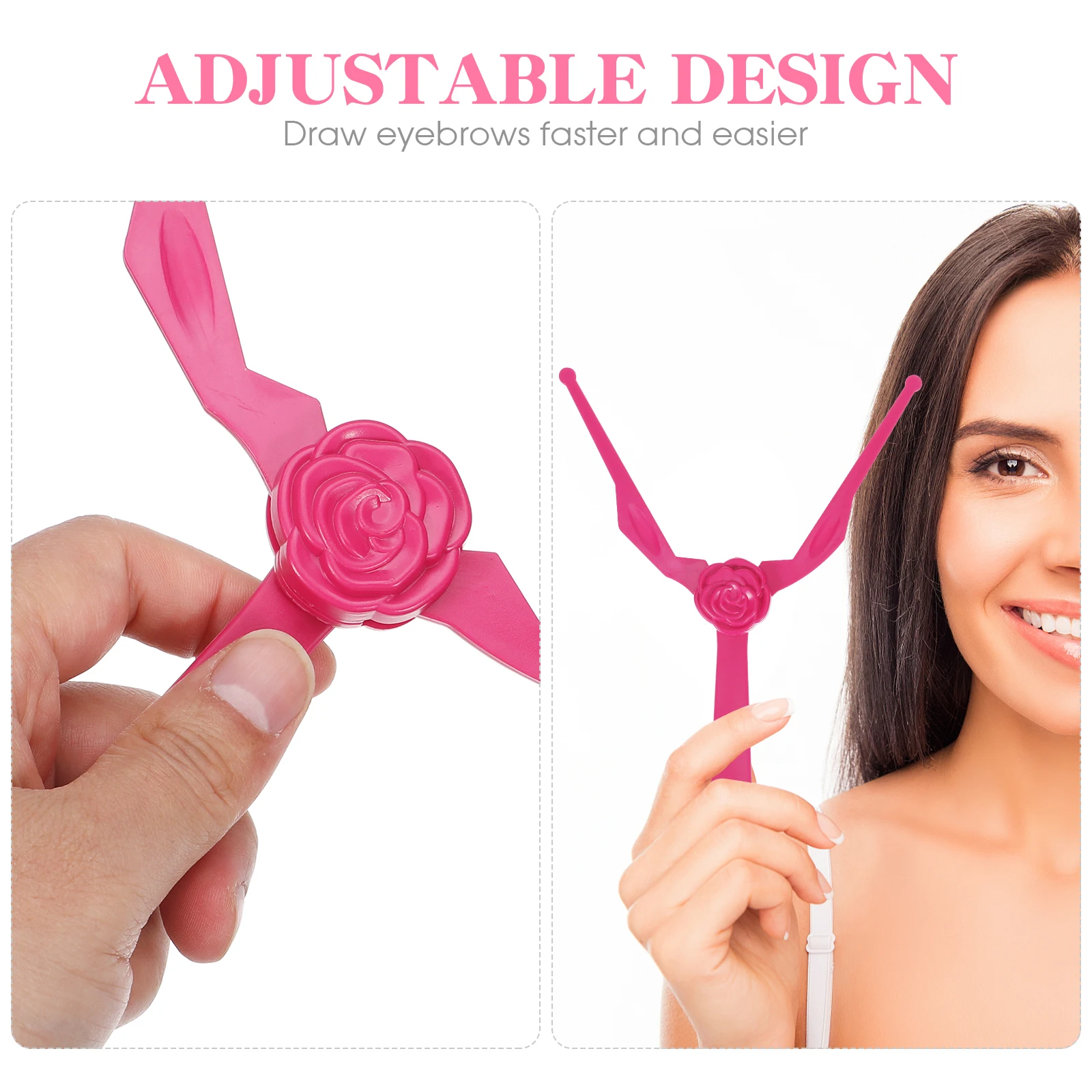 1 قطعة حاكم الحاجب قابل للتعديل يده الاستنسل الجمال أداة DIY بها بنفسك ماكياج الحاجب تشكيل دليل أكمل تأثير الحاجب الطبيعي