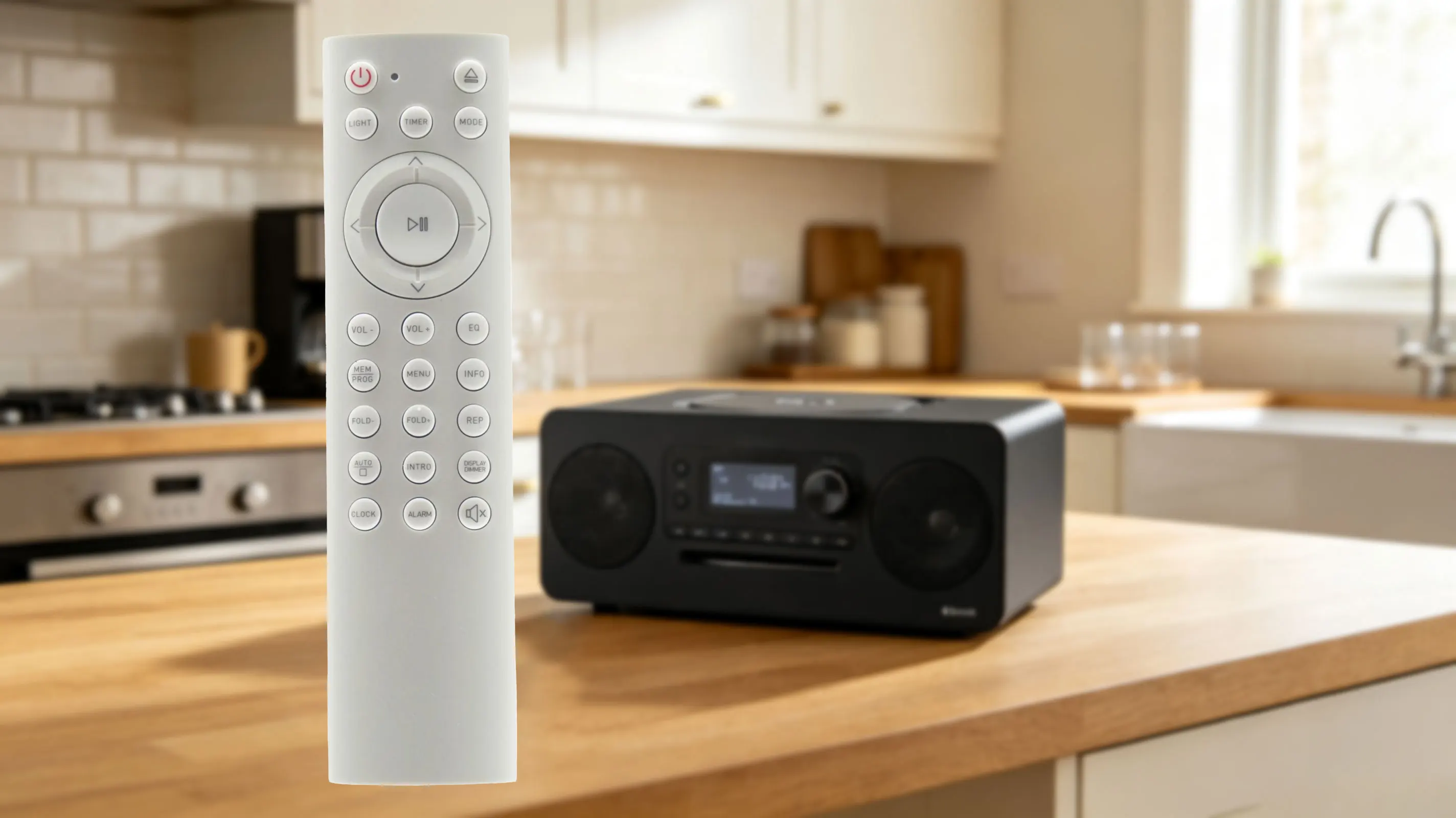 Пульт дистанционного управления, совместимый с Grundig DKR 2000, GKR 1020, GKR 1050 BT DAB+ CD Kitchen Radio
