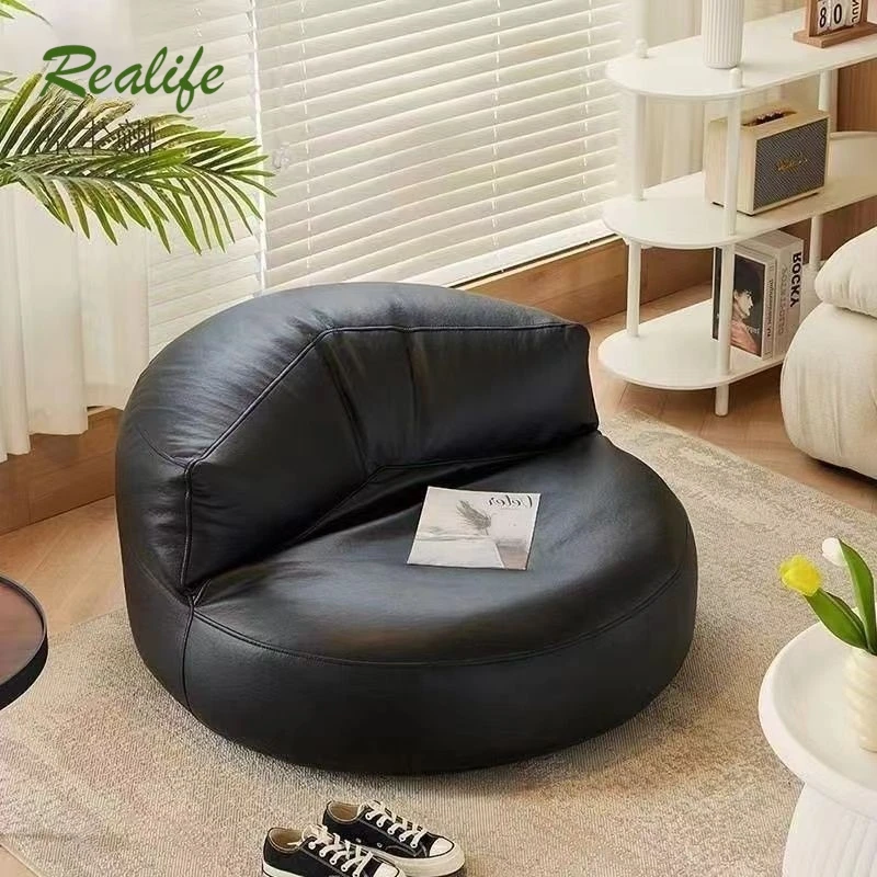 

Single Person Bean Bag Lazy Sofa That Can Lie Down Or Sleep Home Sofa With EPS Particles Enlarged And Thickened Leather Design