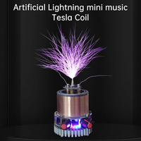 Artificial Lightning Mini Tesla Coil Arc Generator Physics Teaching Tool Square Wave Music Speaker Bluetooth Connect