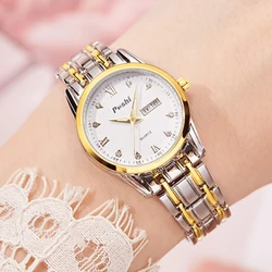 Luxury Women Watch Light-luxury Ladies Fashion Quartz Watch Stainless Steel Business Female Clock Leisure Bracelet Wristwatch