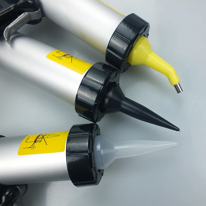 

400ML Industrial Soft Glue Pneumatic Gun DIY Sausage Type for Plastic Steel Aluminum Construction Use Caulking - Customizable