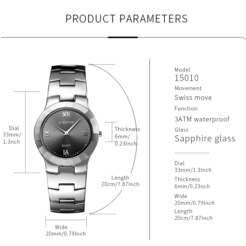 Мужские часы Oupai, круглый циферблат, ремешок из вольфрамовой стали, квадратные часы, швейцарский механизм, сапфировое стекло, универсальная, повседневная классика
