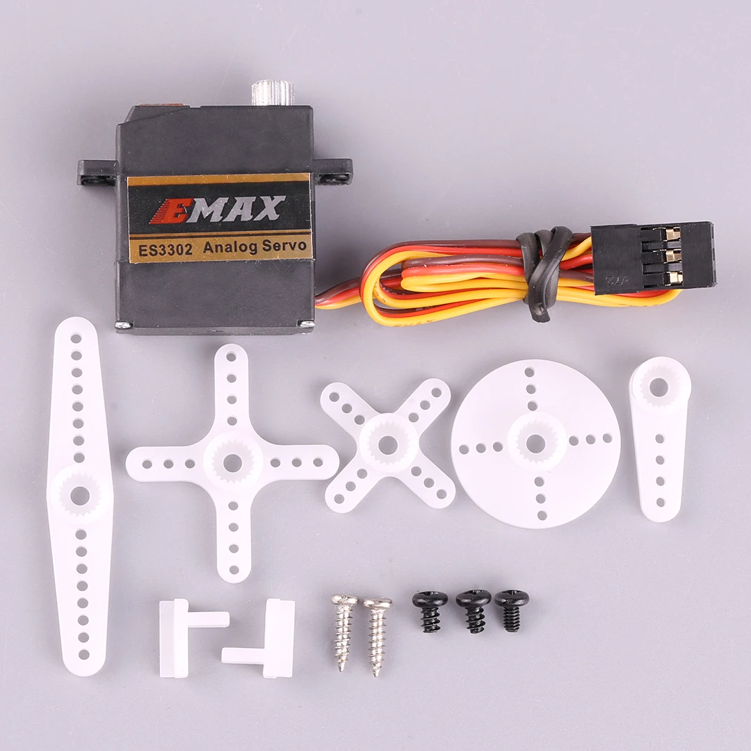 Emax ES3302 4,8 V/6,0 V 2,4/2,8 kgf.cm Metall Getriebe Analog Mini Servo Futaba JR Stecker für RC Flugzeug Hubschrauber Segelflugzeug Spielzeug