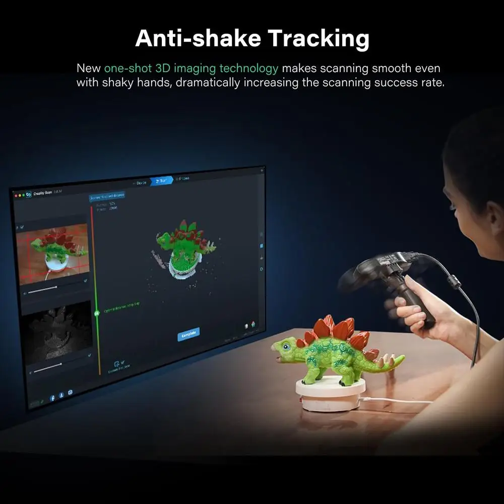 Creality CR-Scan Ferret Pro 3D Scanner Atualização Modelo Portátil Scan WiFi6 Anti-Shake Track 0.1mm Suave Coleção de Dados eficiente