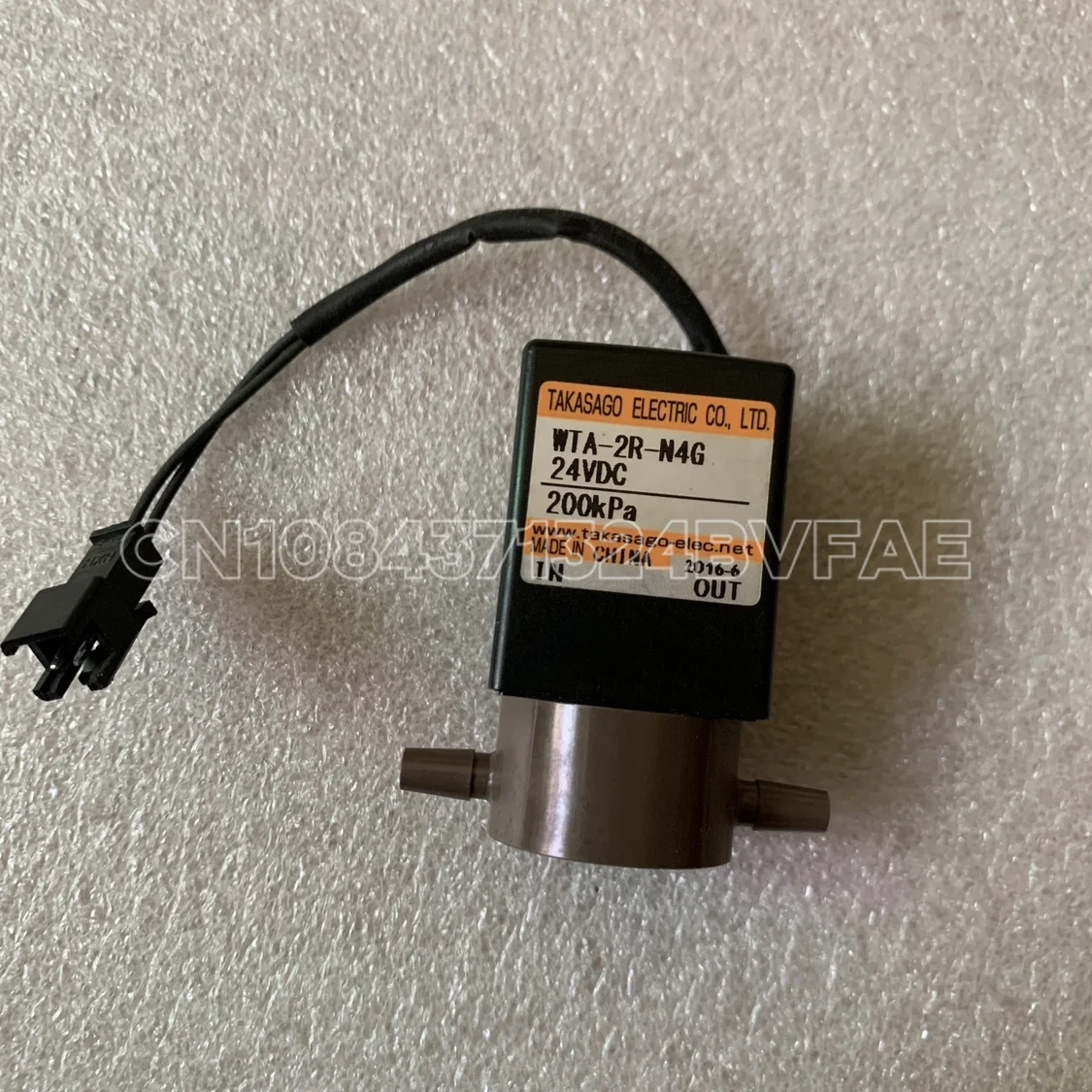 

Second hand TAKASAGO Japanese high sand two-way solenoid valve WTA-2R-N4G 24V 200KPa inkjet solenoid valve