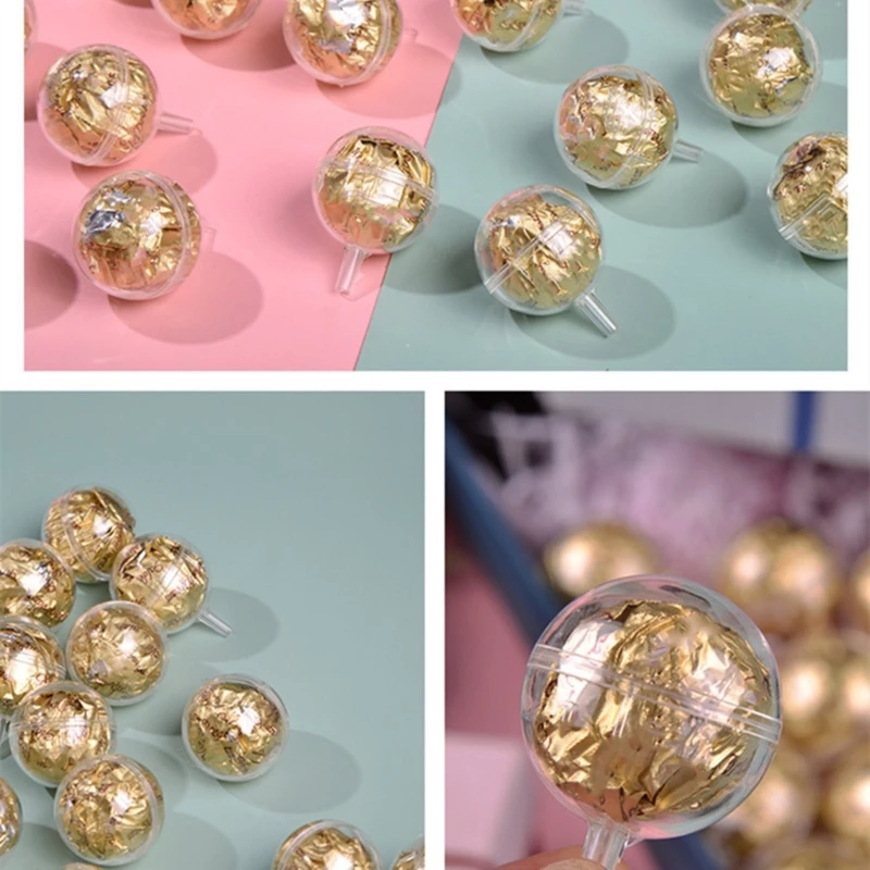 20 peças suporte trufas bola chocolate plástico transparente acessórios buquê doces diy