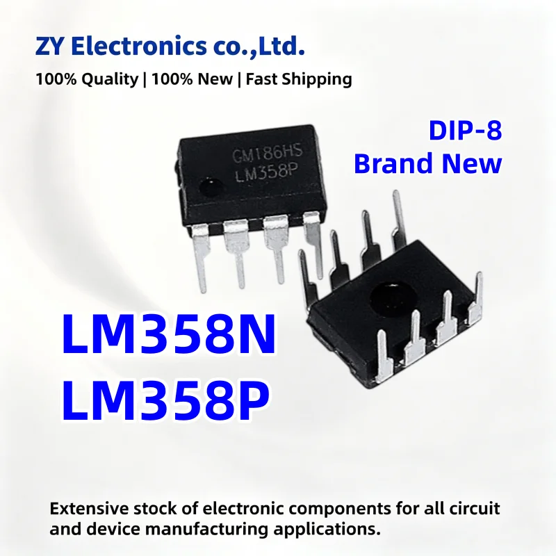 10-100PCS Brand New LM358P LM358N LM358 DIP-8 Operational amplifier chip