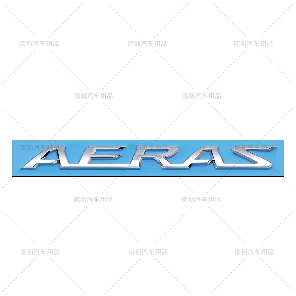 3D ABS AERAS Letter Emblem Rear Trunk Badge Sticker Car Exterior Modification Accessories Fit Toyota Estima ACR50 Aeras