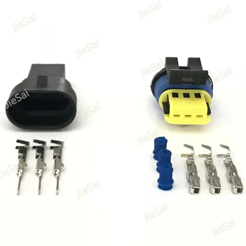 3 Pin Automotive Waterproof Connector Automobile Turn Signal Lamp Plug Xenon HID Ballast Power Plug 15336029 For Osram Ford