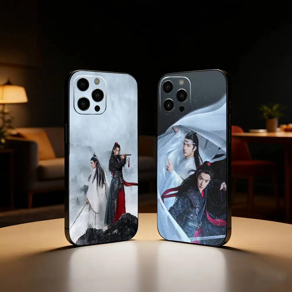 

The Untamed XiaoZhan Wang Yibo Phone Case For iPhone17,16,15,14,13,12 Plus,Max Soft Silicone Black Cover