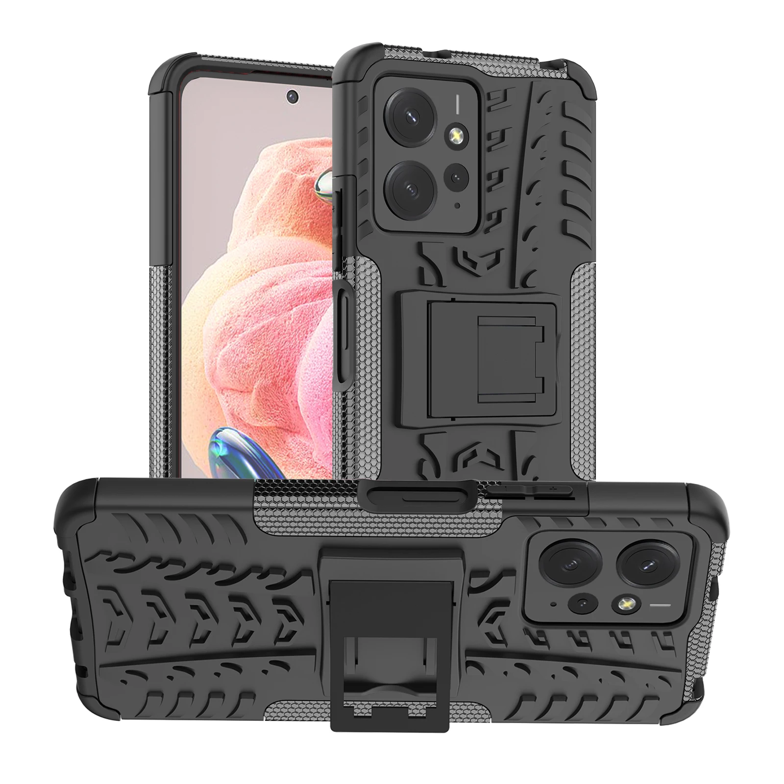 For Redmi Note 12 4G Global Cover Case For Redmi Note 12 Fundas Coque Shockproof Armor Protective Phone Bumper Redmi Note 12