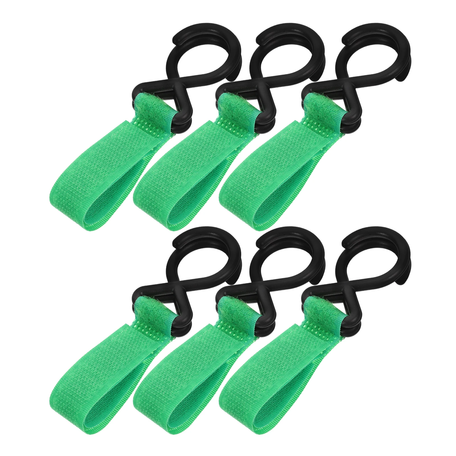 

6pcs Multifunctional Nylon Hooks for Stroller Accessories Hanging Bag Diaper Shopping Universal Firm Practical
