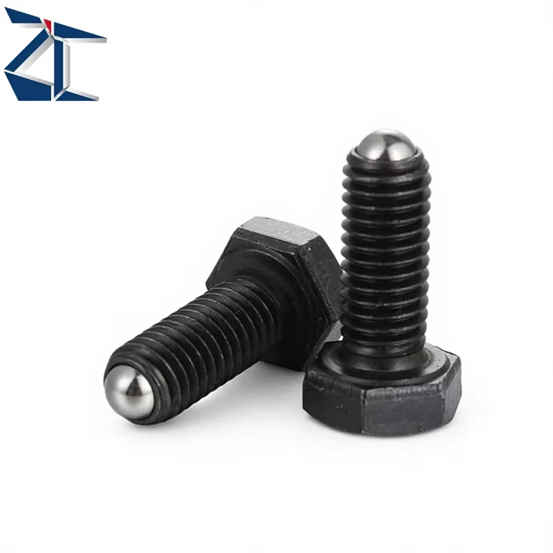 ZBRASM Carbon Steel Hexagon Socket Spring Ball Set Screw Custom Clamping Hex Bolt Ball Point