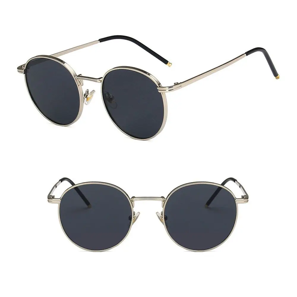 Retro Vintage Round Sunglasses Metal Frame Sun Glasses Fashion Outdoor UV400Protection Shades Glasses Driving Fishing Eyewear