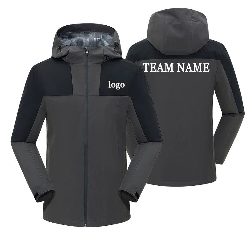 Uomo Logo personalizzato Militare Sottile giacche leggere Capispalla Tattico Cappotto da pilota impermeabile Felpa con cappuccio da uomo Abbigliamento militare da caccia