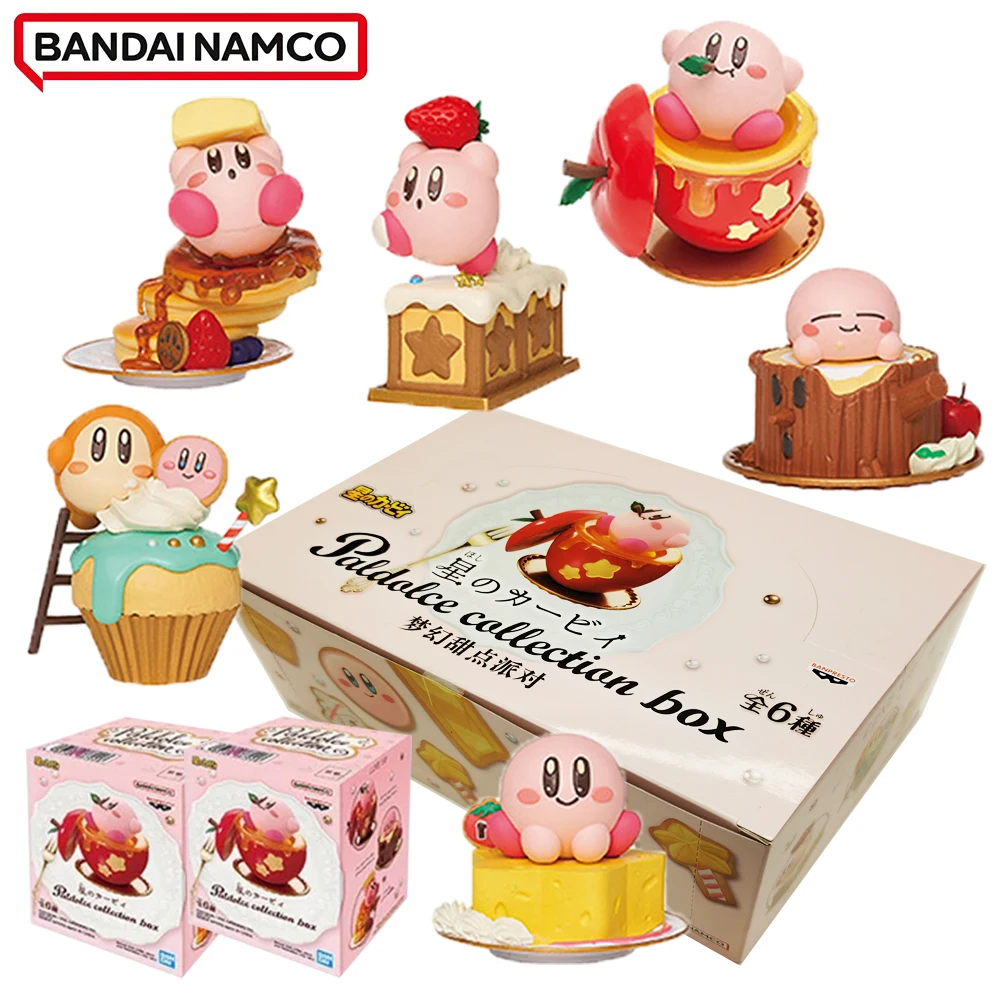 Nova bandai banpresto kirby paaldolce coleção série caixa cega estatueta decorativa ornamentos brinquedos da moda crianças presentes do feriado