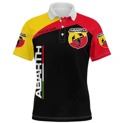 Abarth-T-shirt Harajuku à manches courtes pour hommes, vêtements à séchage rapide, vêtements de golf animés, t-shirt décontracté, polos et chemisiers unisexes