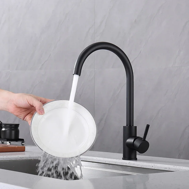 005 Modern Luxury Single Handle Single Hole Kitchen Faucet Sink Faucets Taps