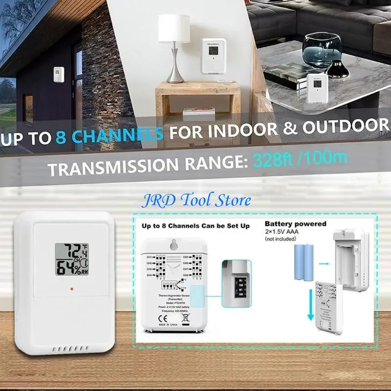 A2UD Wireless Weather Stations For Wind Rainfall Temperature Humidness Monitoring