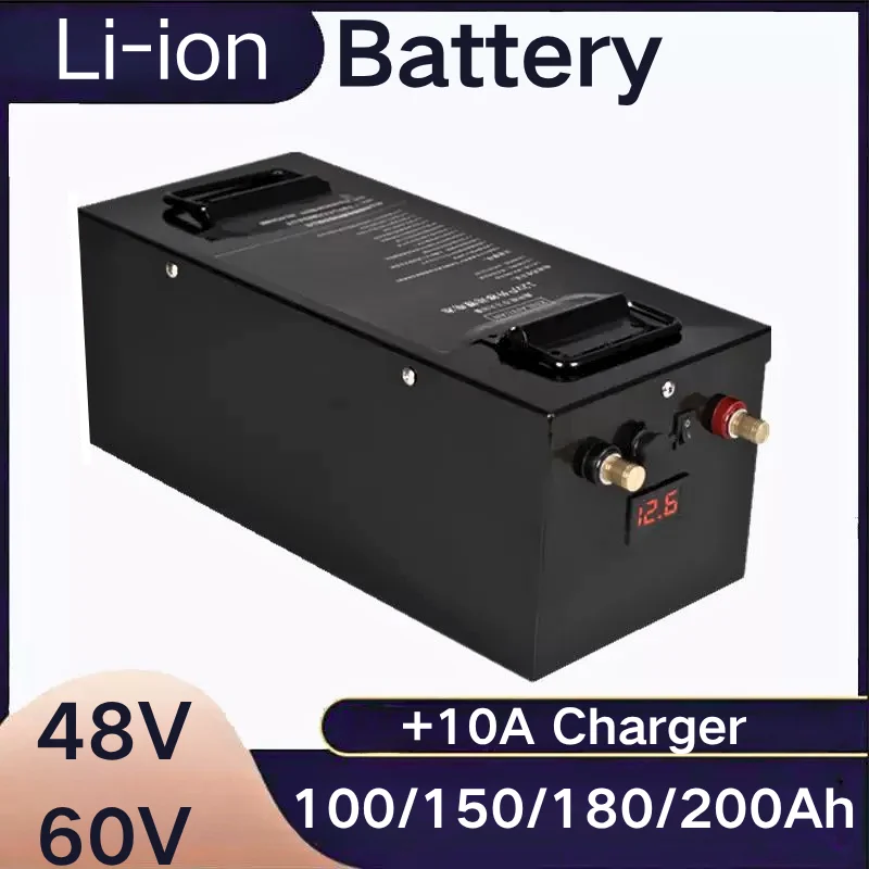 

EB 48V/60V 100AH 150AH 180AH 200AH Lithium Ion Battery 13S 17S for 2000W 4000W 7000W 9000W 12000W Golf Cart Tractor Solar RV
