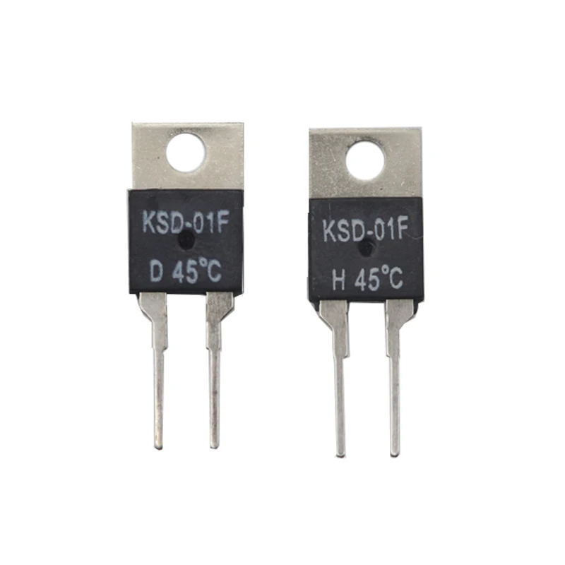 【5-1PCS】40C 45C-135C DegC NC Normally Closed NO Normally Open 1.5A Thermal Switch Temperature Sensor Thermostat KSD-01F JUC-31F