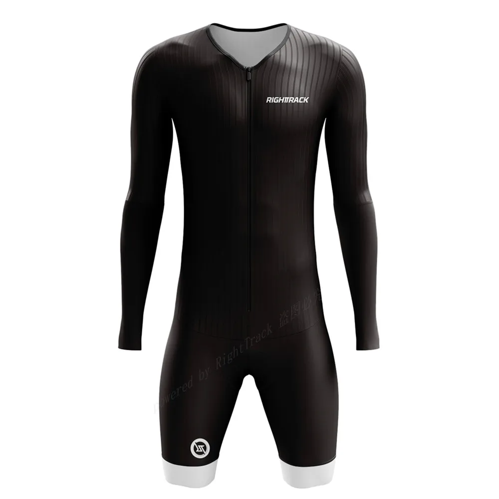 Righttrack Cycling Skinsuit Men\'s Long Sleeve Uv Sun Protection Biyclce Jumpsuit Triathlon Race Suit Mtb Road Bike Ciclismo Sets