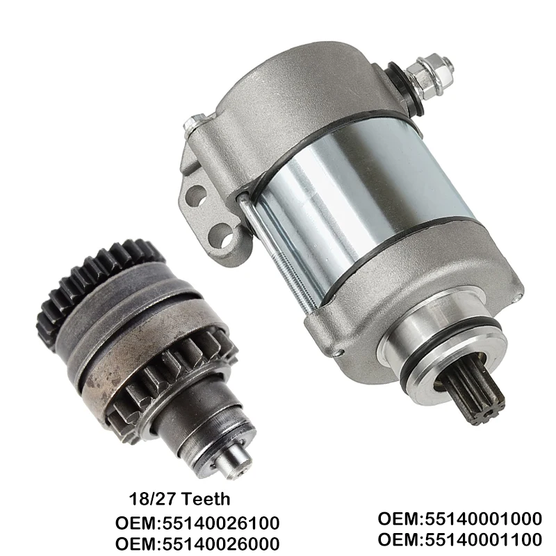 KTM Starter ve Bendix Set için elektrikli motor parçaları OEM numarası: 55140001100 55140026100 55140026400 motosiklet aksesuarları