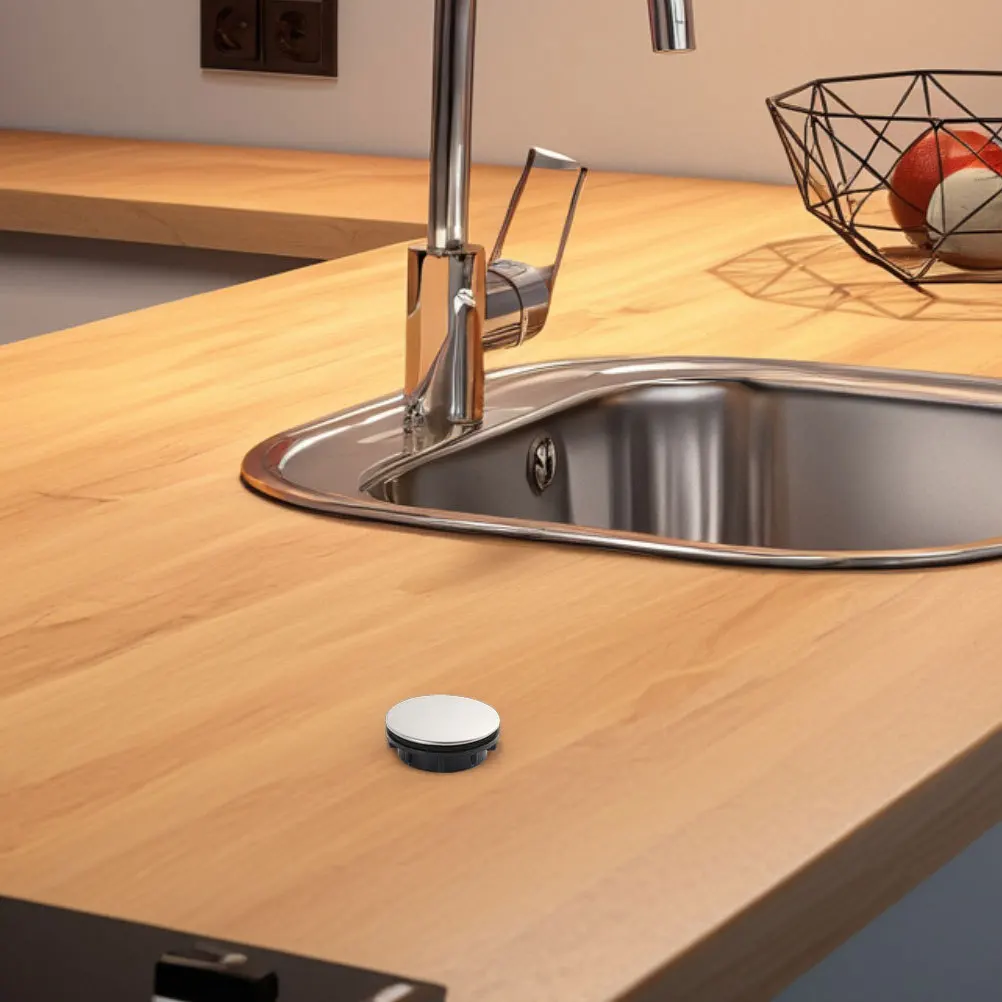 

Stainless Steel Kitchen Sink Hole Cover Decorative Faucet Soap Dispenser Hole Plug for Bathroom Washbasin Countertop Accessory