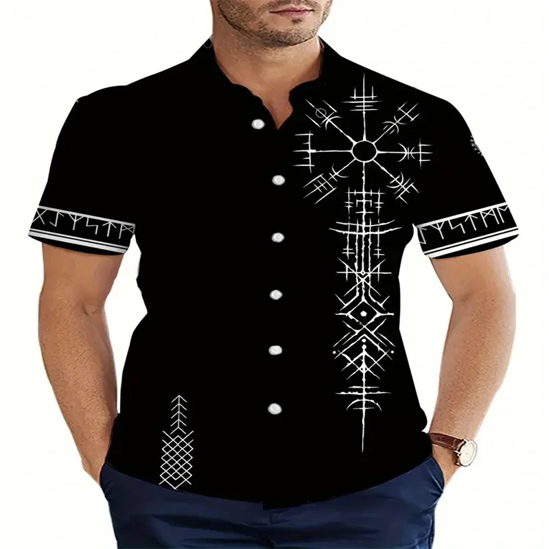 

Men's short-sleeved shirt, 11 colors, button-down, casual fashion, outdoor vacation streetwear, 3D printed lapel shirt