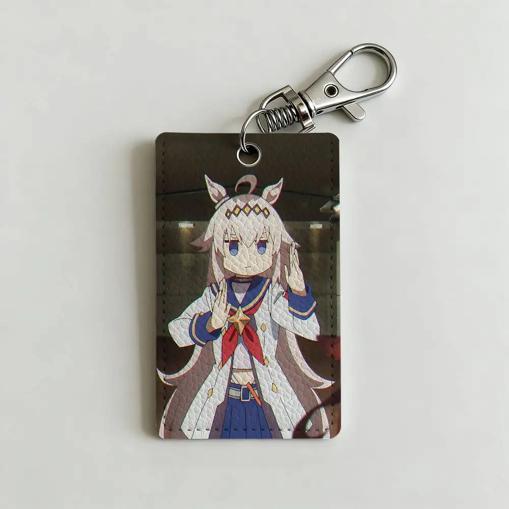 Cute O-Oguri C-Cap Card Holder Men And Womenn Universal Antirust Keychain Learther Access Drop Key Tag Ring
