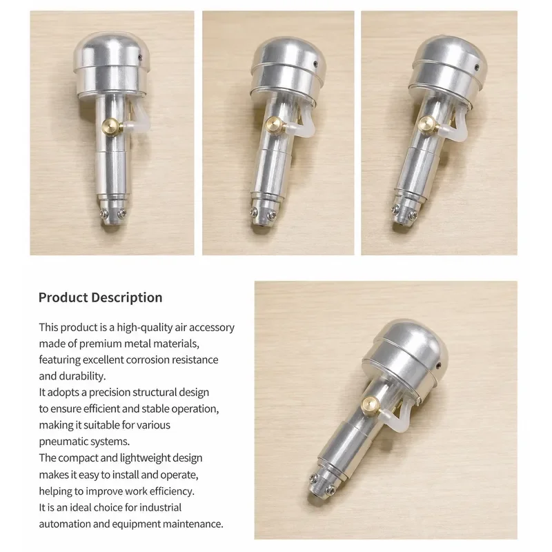 Pneumatic Push Knife Metal Engraving Tool Gold Handle Standard Head Changeable Hand Control Model for Jewelry Leather Craft