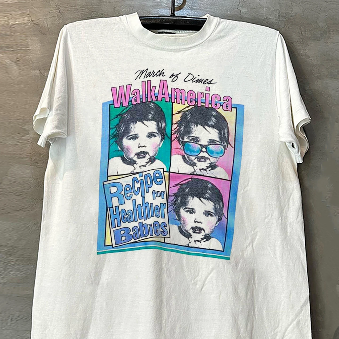 American Style Dopaamine Trendy Short Sleeve T-Shirt Y2K Direct Spray Small Collar Heavyweight Couple Cotton Tee Unisex Summe...