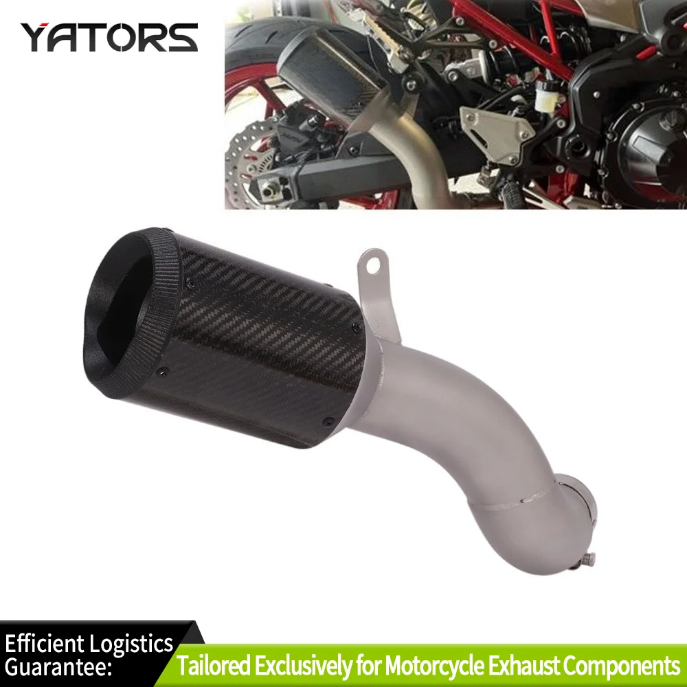 

Exhaust Systems For Kawasaki Z900 2017-25 Z900 SE 2018-25 Carbon Fiber Muffler Pipe Exhaust Tip Exhausts Pipes