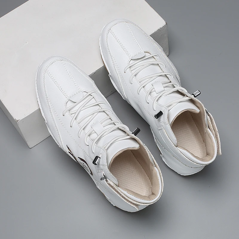 

Autumn High Top Fashionable Casual Men Boots Octopus Sole Soft Sole Soft Surface High-end Sports Short Boots