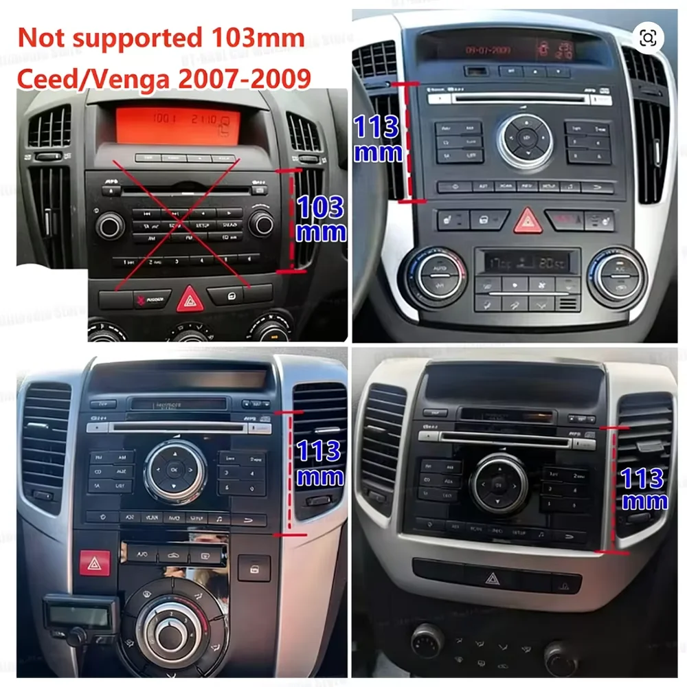 9/7 Inch Android 16 Car Radio Carplay For Kia Ceed ED 2006 2007 2008-2012 2K QLED Player Auto Radio Touch Screen Mirror Link 5G