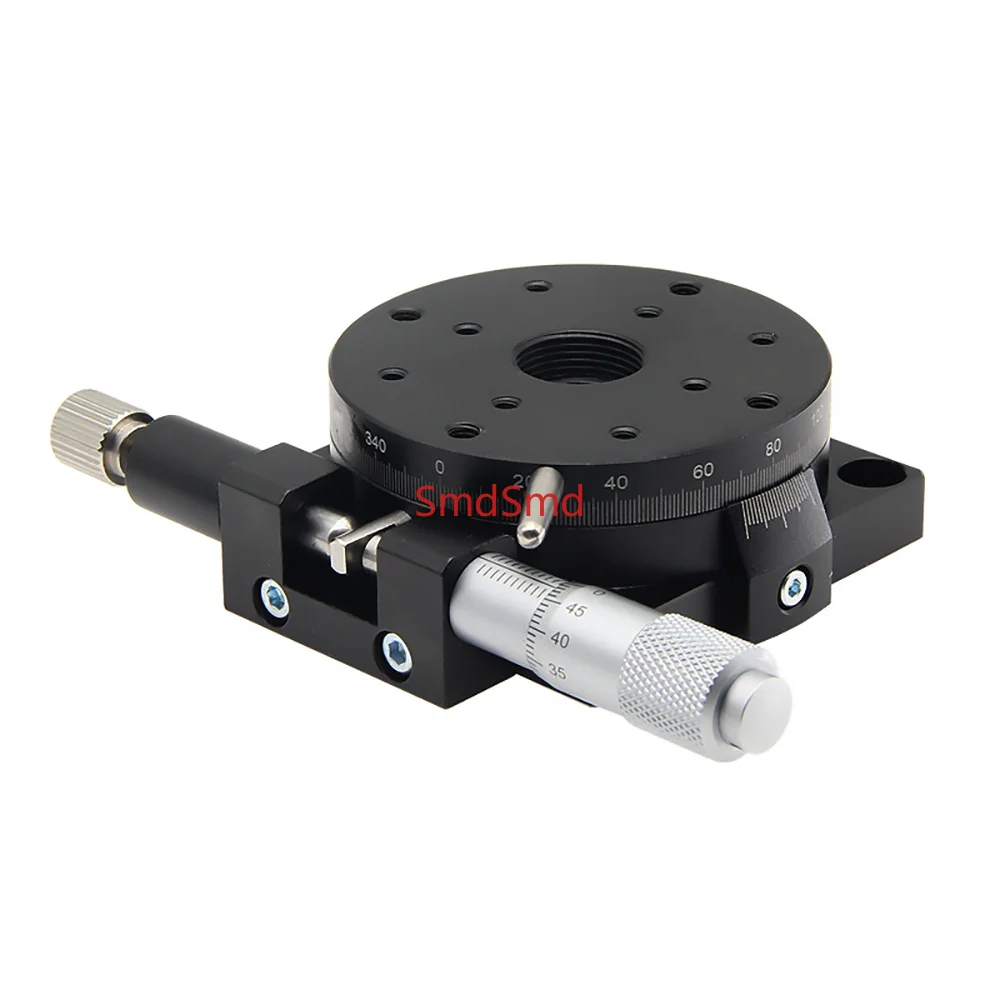 Axis 60mm RSP60-L RS60-L Manual 360 Degree High Precision Angle Adjustment Platform Optical Heavy Duty Rotary Slide Micrometer