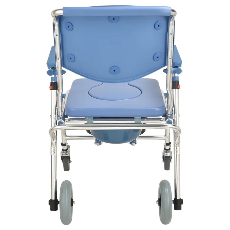 Commode Seat Aluminum Shower Commode Chair for Adult Old People