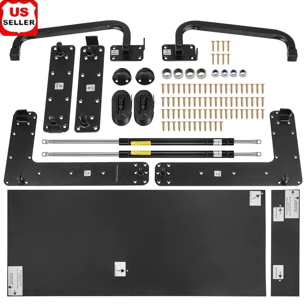 

Комплект кровати Deluxe DIY Murphy, полноразмерный сверхпрочный каркасный пневматический рычажный механизм, простая установка, экономия места, решение