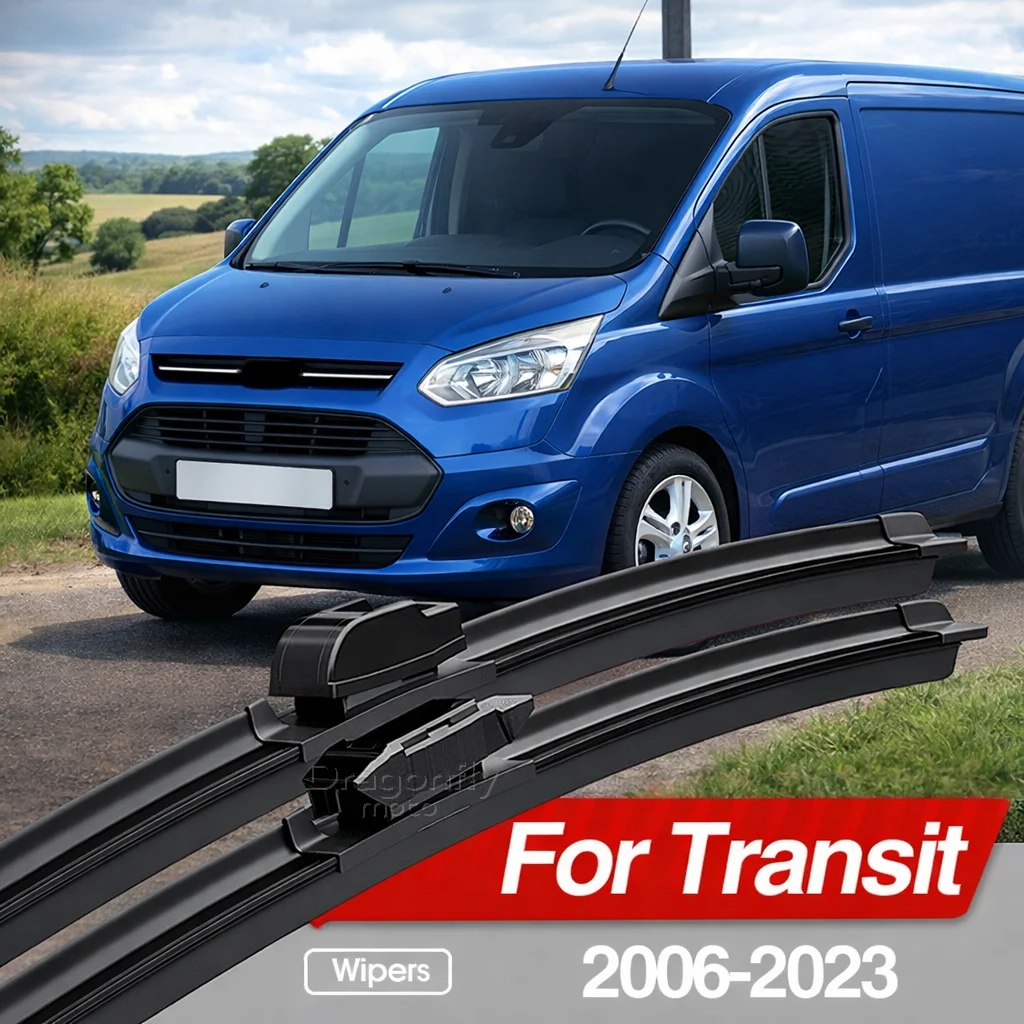 

For Ford Transit Connect Tourneo Custom Courier 2006-2023 Front Windshield Wiper Blades Accessories 2pcs Windscreen Window