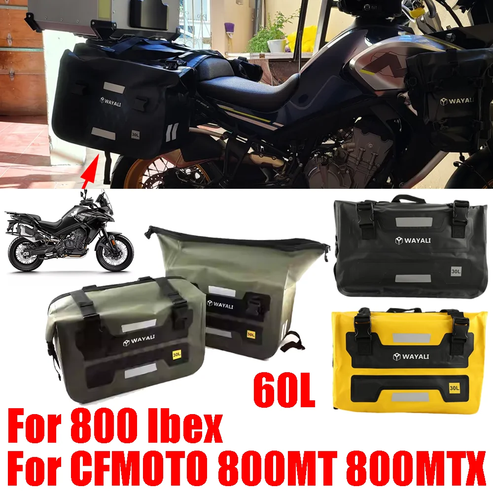 

For CFMOTO CF 800MT 800MTX 80MT-X MT800 800 MT MT-X 800 Ibex Motorcycle Saddle Bags Luggage Storage Bags Outdoor Waterproof Bag