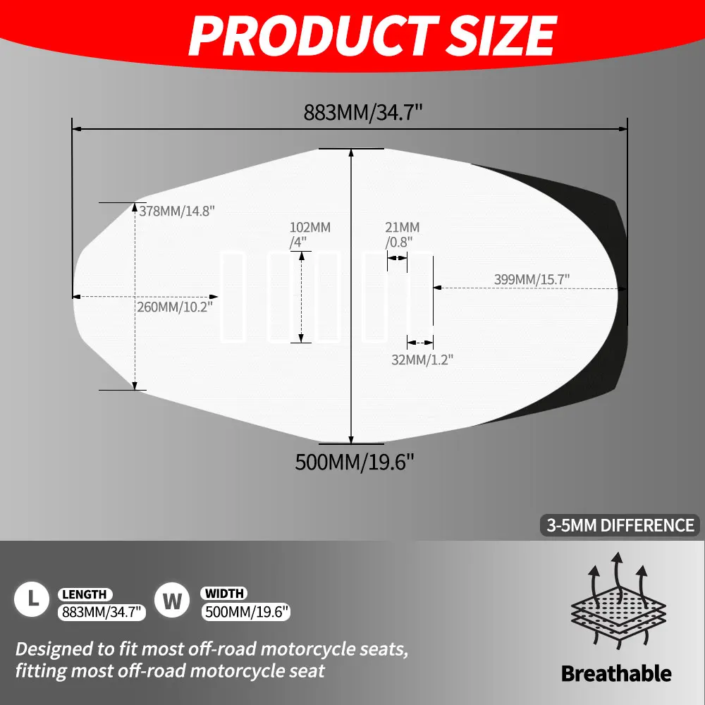 

Seat Cover Universal Seat Cushion Cover PVC Waterproof Motorcycle Accessories For Honda Yamaha KTM CRF EXC YZ KXF LTZ Dirt Bike