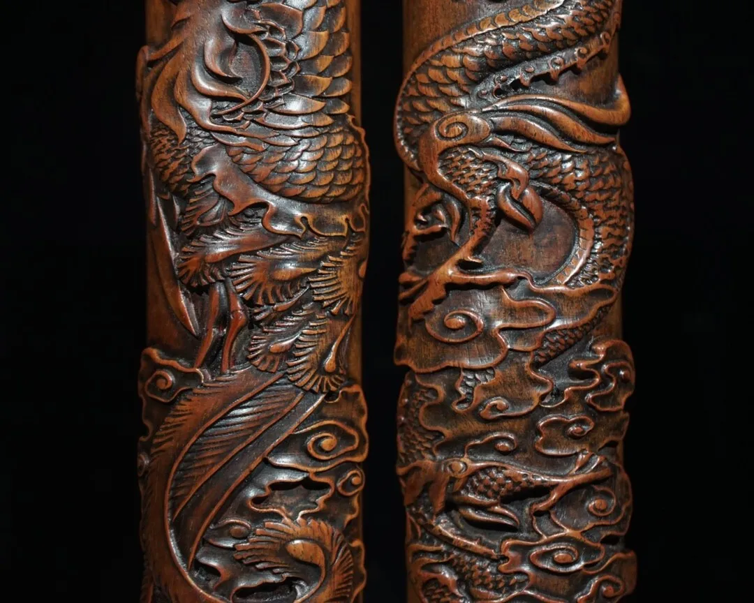 Old Tibetan Rosewood Finely Carved and Finely Crafted Weighing Scale Decor