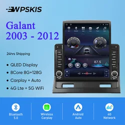 8Core 8G+128G Carplay Auto Car Radio Audio Stereo Tape Recorder HU Head Unit For Mitsubishi Galant 2003 - 2012 GPS DVD Cassette