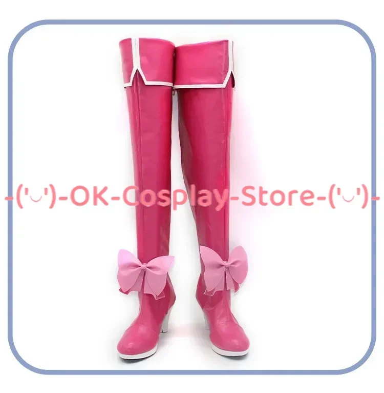 Anime Gushing Over Magical Girls Hanabishi Haruka Cosplay Shoes PU Shoes Halloween Carnival Boots Cosplay Prop Custom Made