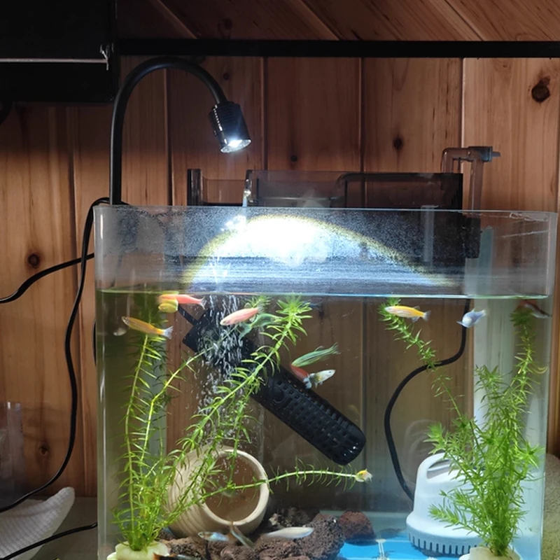 USB 3W Südamerikanischer Aquarium-Strahler, 3-Farben dimmbar, Zyklus-Timer, zoombare LED-Aquariumlampe für Aquascape-Dekoration und Beleuchtung – Detail 10