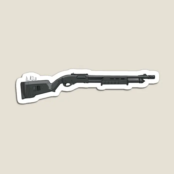 Remington 870 Tactical  Magnet Cute Children Home Funny Stickers Decor for Fridge Organizer Baby Magnetic Colorful Toy Holder
